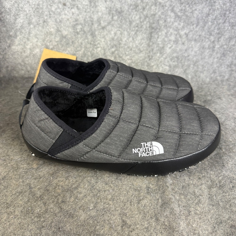 The North Face Thermoball Traction Mule V Grey Heather NF0A3V1H411 Womens 9 NEW